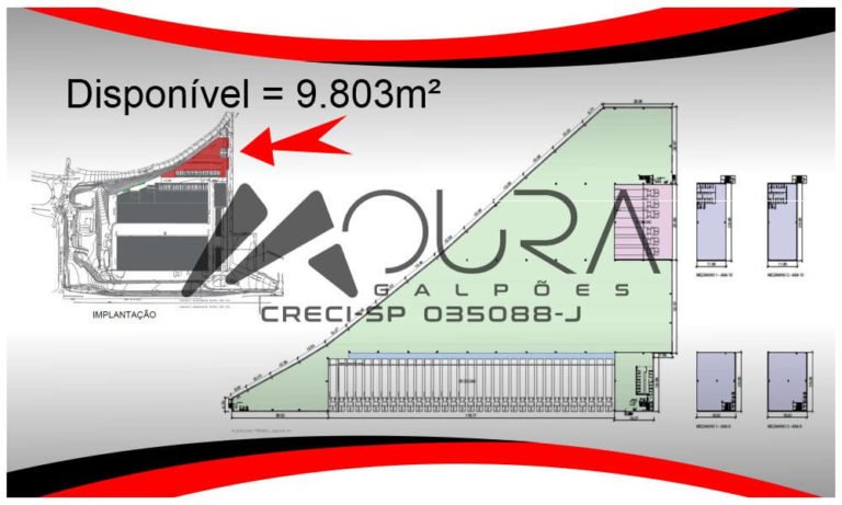 Galpão para Locação ao Lado do Aeroporto Guarulhos com 9.255,86 m² e 9.830,21 m² Moura Galpões 06